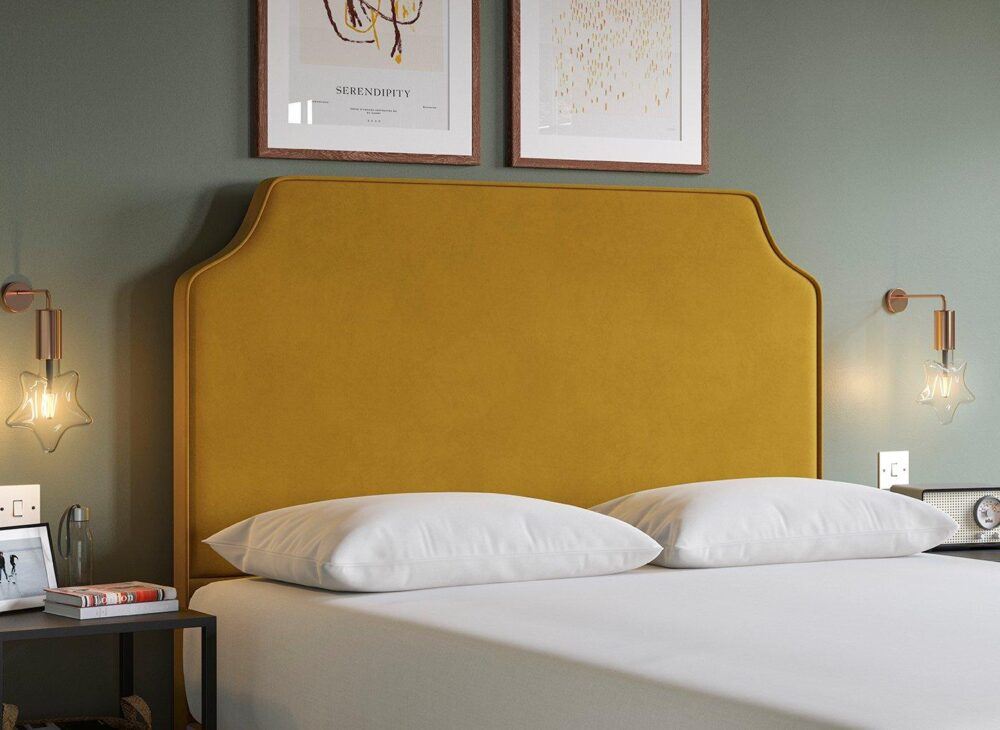 Flaxby Rainton Headboard in gold