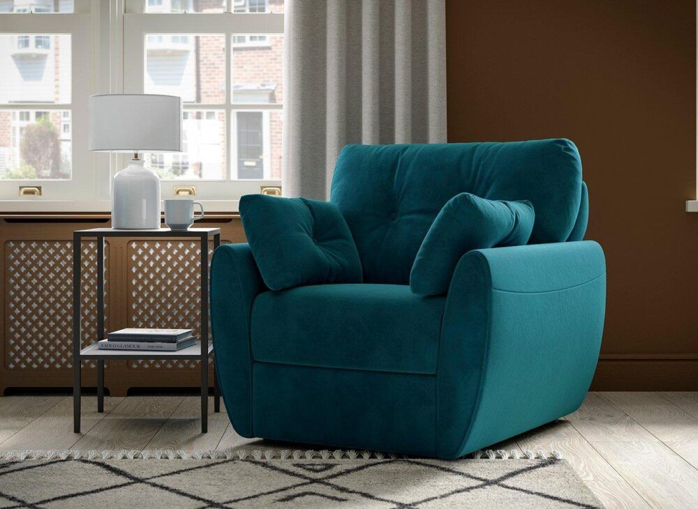 Vicenza Chair in teal blue