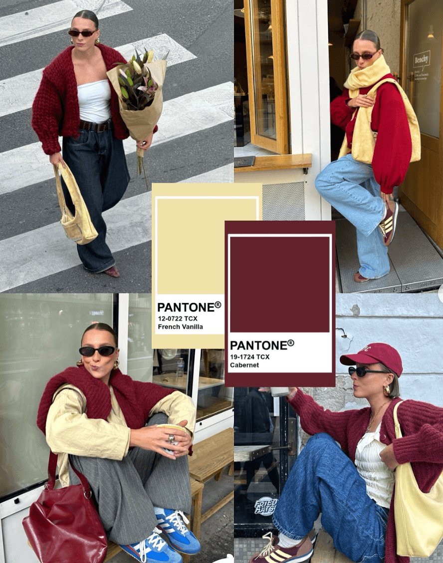 Fashion influencer, @lara_bsmnn showcasing butter yellow styling